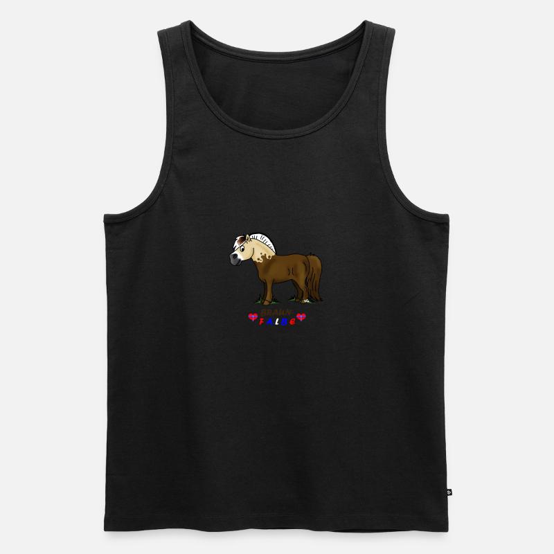 Braunfalbe - Männer Premium Bio Tank Top - Schwarz