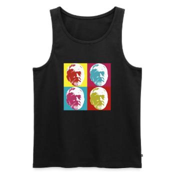 Multi Corbyn - Men's Premium Organic Tank Top - black - Front - AI Model Male 178 light (178cm)