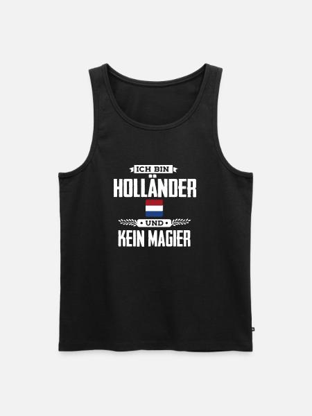 Ich bin Holländer - Männer Premium Bio Tank Top - Schwarz