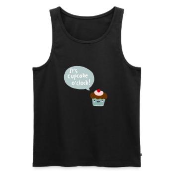 Cupcake - Männer Premium Bio Tank Top - Schwarz - Vorne - Michal (187cm)