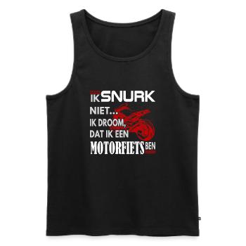 Motorrijders - Männer Premium Bio Tank Top - Schwarz - Vorne - Michal (187cm)
