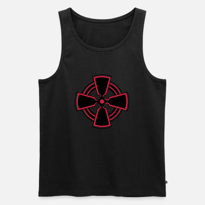 celtic_cross - Männer Premium Bio Tank Top - Schwarz