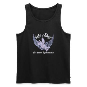 Isle of Skye Winged Isle Design - Men's Premium Organic Tank Top - black - Front - Michal (187cm)