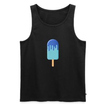 Eis am Stiel 003 AllroundDesigns - Männer Premium Bio Tank Top - Schwarz - Vorne - AI Model Male 178 light (178cm)
