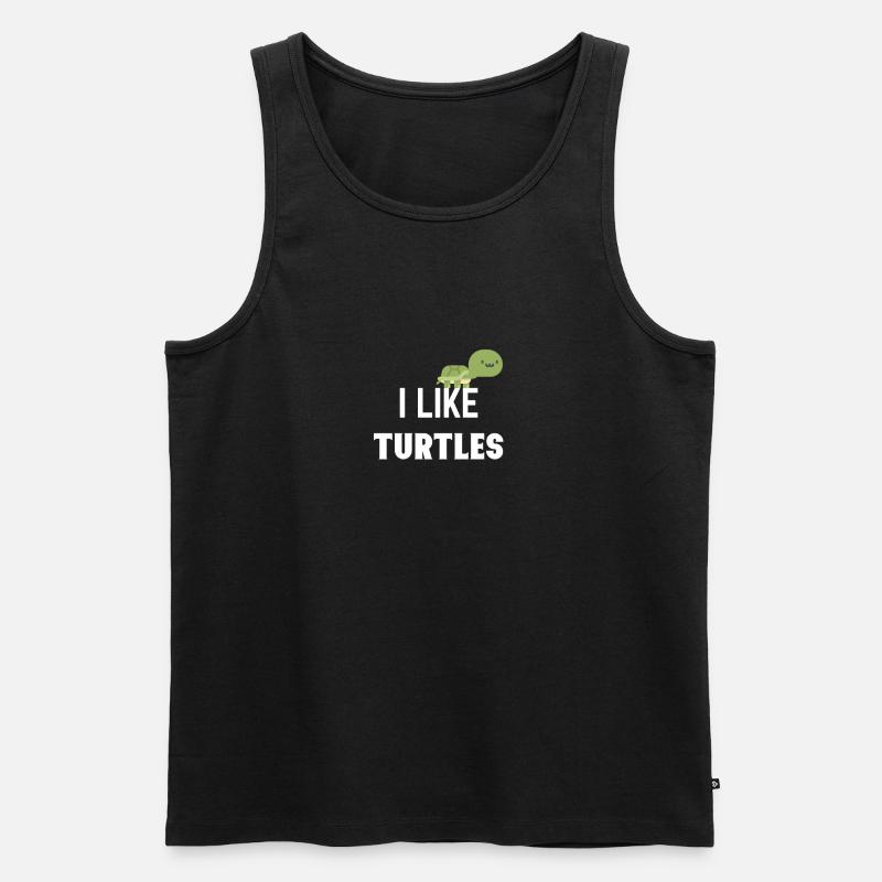 Turtles - Männer Premium Bio Tank Top - Schwarz