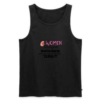 Women urologists look better doing it - Männer Premium Bio Tank Top - Schwarz - Vorne - AI Model Male 178 light (178cm)