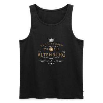 Altenburg cooles Souvenir und witziges Andenken - Männer Premium Bio Tank Top - Schwarz - Vorne - Michal (187cm)