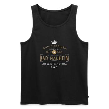 Bad Nauheim cooles Souvenir und witziges Andenken - Männer Premium Bio Tank Top - Schwarz - Vorne - Michal (187cm)