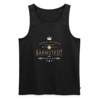 Barmstedt cooles Souvenir und witziges Andenken - Männer Premium Bio Tank Top - Schwarz - Vorne - Michal (187cm)