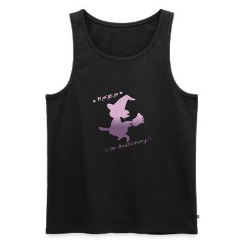Hexe in Ausbildung Baby Langarmshirt - Männer Premium Bio Tank Top - Schwarz - Vorne - Michal (187cm)