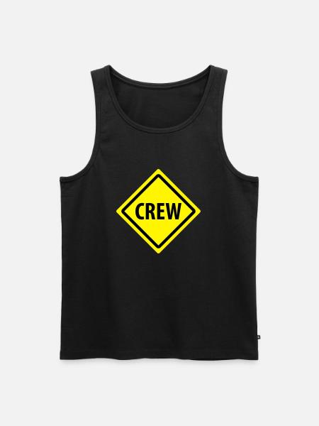 crew roadsign - Männer Premium Bio Tank Top - Schwarz