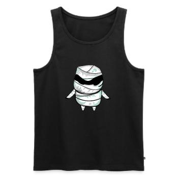 halloween Mumie - Männer Premium Bio Tank Top - Schwarz - Vorne - AI Model Male 178 light (178cm)