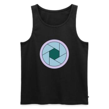 Blende - Männer Premium Bio Tank Top - Schwarz - Vorne - Michal (187cm)