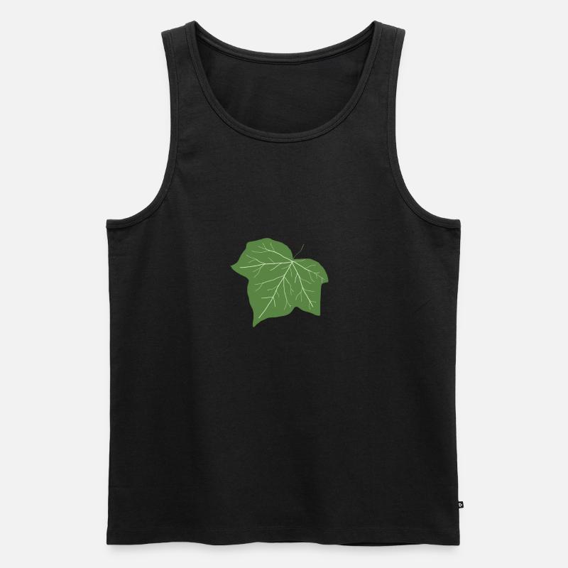Efeu - Männer Premium Bio Tank Top - Schwarz