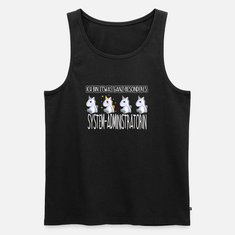 SYSTEM-ADMIN - Toll - Männer Premium Bio Tank Top - Schwarz