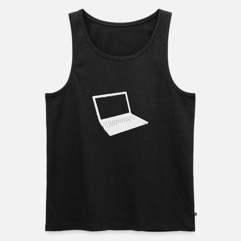 Computer - Männer Premium Bio Tank Top - Schwarz