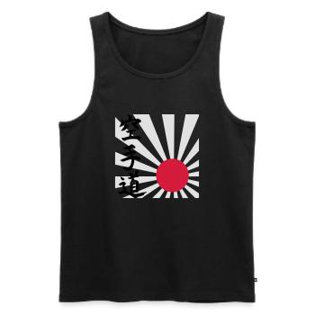 Karate do - Männer Premium Bio Tank Top - Schwarz - Vorne - AI Model Male 178 light (178cm)