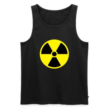 radioactive - Men's Premium Organic Tank Top - black - Front - Michal (187cm)