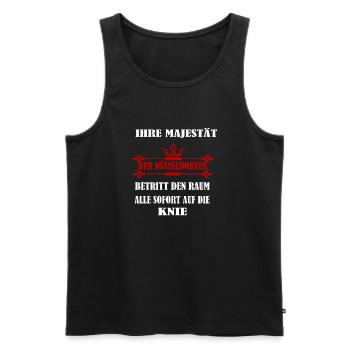Düsseldorfer - Männer Premium Bio Tank Top - Schwarz - Vorne - Michal (187cm)