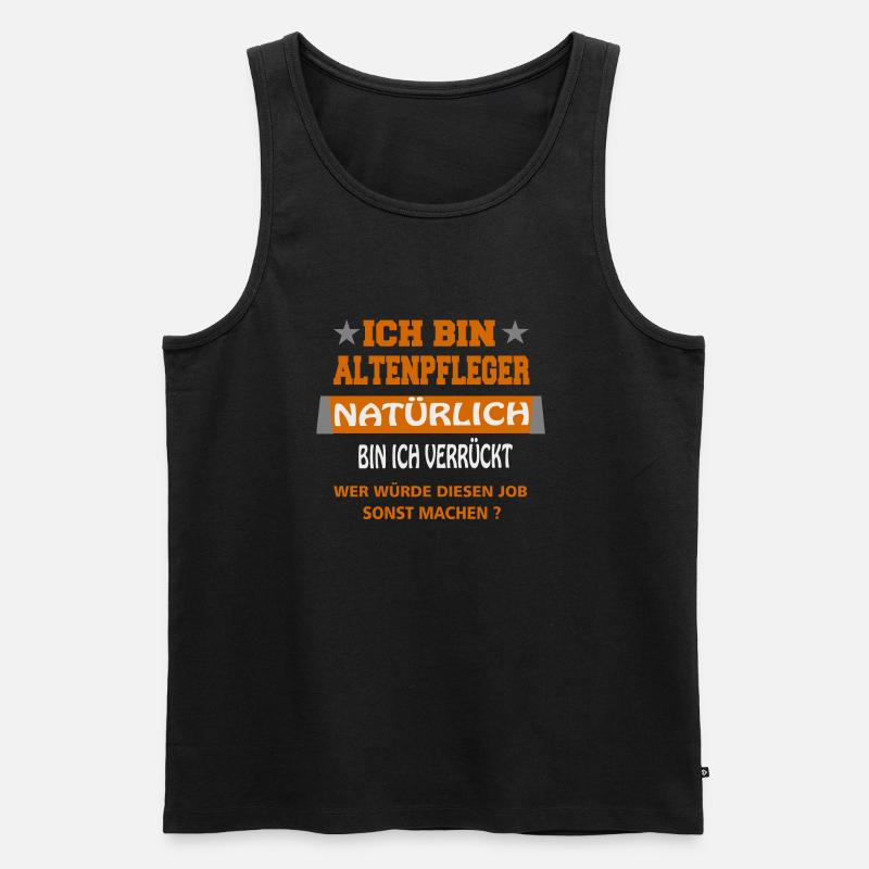 Altenpfleger - Männer Premium Bio Tank Top - Schwarz