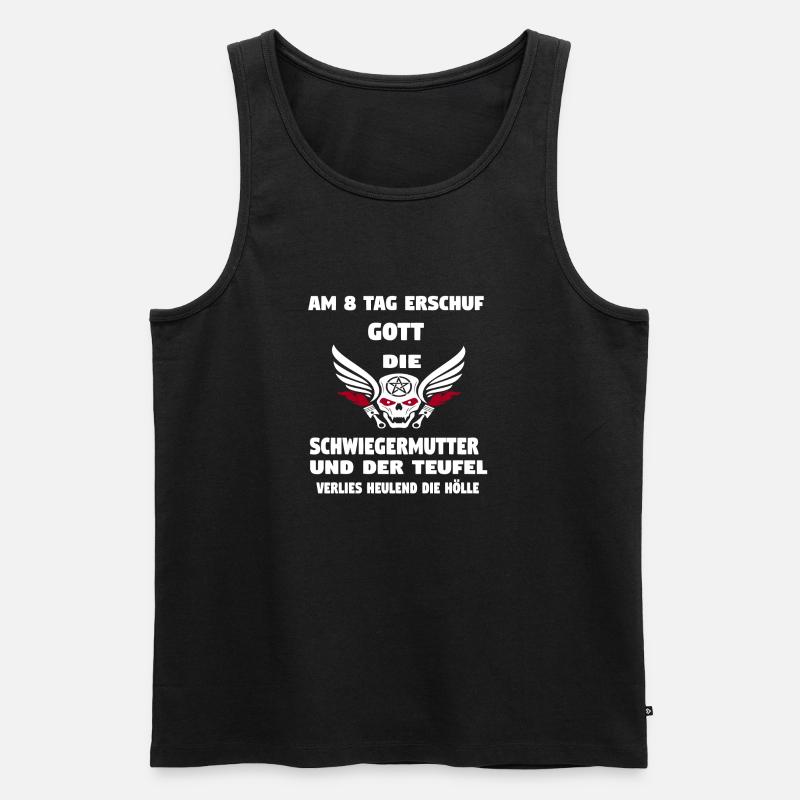 Schwiegermutte - Männer Premium Bio Tank Top - Schwarz