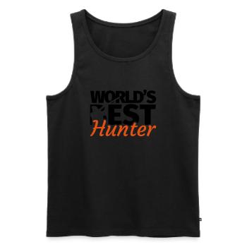 Hunter Hunting - Men's Premium Organic Tank Top - black - Front - Michal (187cm)
