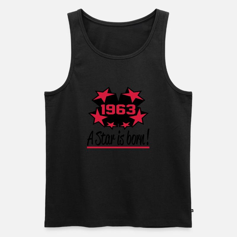 1963 - Männer Premium Bio Tank Top - Schwarz