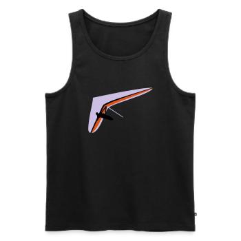 Hängegleiter - Männer Premium Bio Tank Top - Schwarz - Vorne - AI Model Male 178 light (178cm)