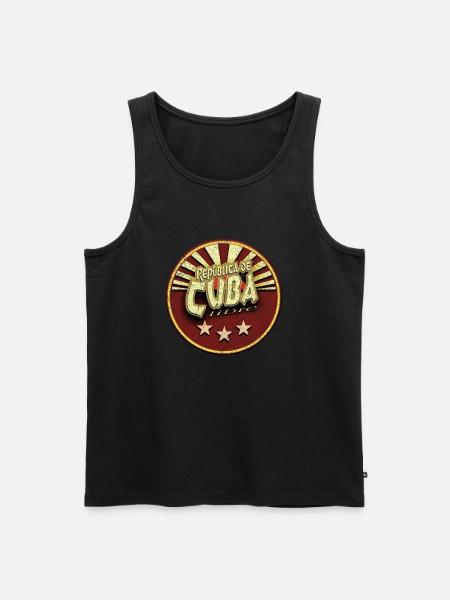Republica De Cuba Libre (oldstyle) - Men's Premium Organic Tank Top - black
