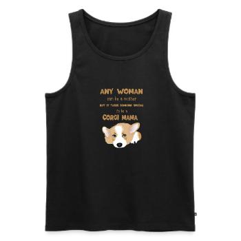 ANY WOMAN CAN BE A MOTHER - Men's Premium Organic Tank Top - black - Front - AI Model Male 178 light (178cm)