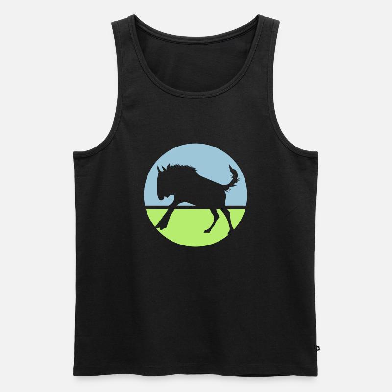 Gnu - Männer Premium Bio Tank Top - Schwarz