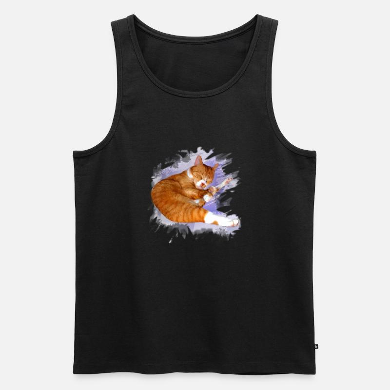 simba_kater_kopie - Männer Premium Bio Tank Top - Schwarz