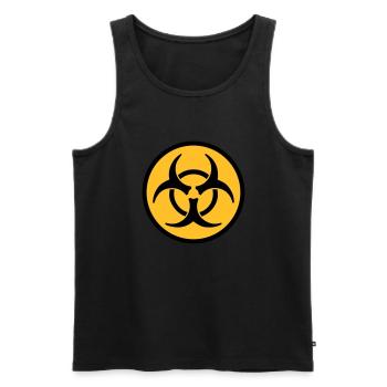 Virus - Men's Premium Organic Tank Top - black - Front - AI Model Male 178 light (178cm)