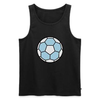 ballon de handball - Débardeur bio Premium Homme - noir - Devant - AI Model Male 178 light (178cm)