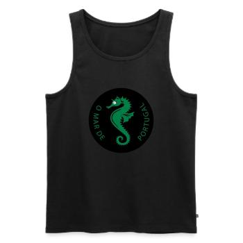 Seahorse of Portugal - Männer Premium Bio Tank Top - Schwarz - Vorne - Michal (187cm)
