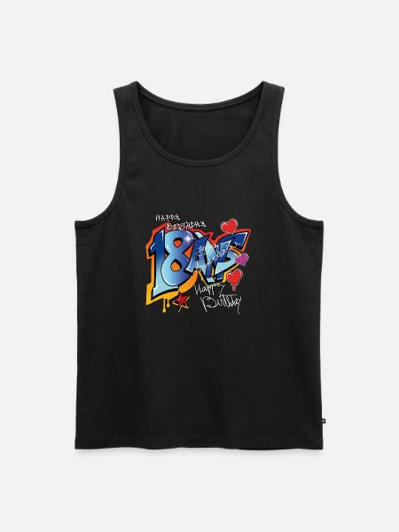 18 ans - Débardeur bio Premium Homme - noir