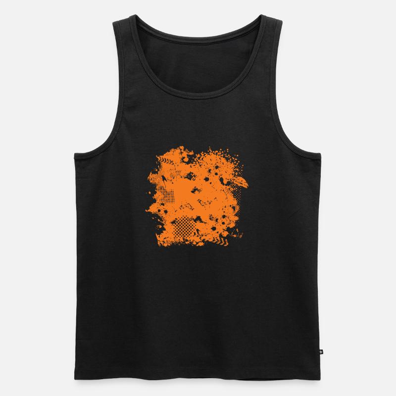 Vector background de - Männer Premium Bio Tank Top - Schwarz