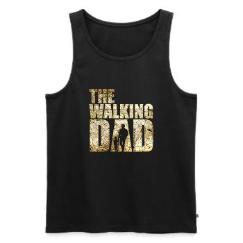 The Walking Dad 2 - Männer Premium Bio Tank Top - Schwarz - Vorne - AI Model Male 178 light (178cm)