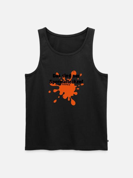 Spermaflecken - Männer Premium Bio Tank Top - Schwarz