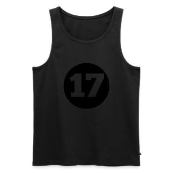 17c - Männer Premium Bio Tank Top - Schwarz - Vorne - Michal (187cm)