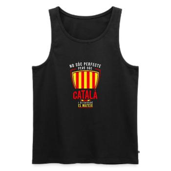 Soc CATALA Catalan Catalunya Catalona Catalonia - Männer Premium Bio Tank Top - Schwarz - Vorne - AI Model Male 178 light (178cm)