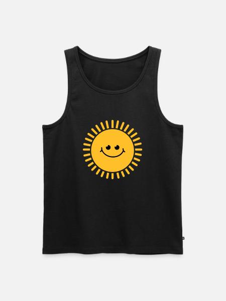 sun_baby_r2 - Men's Premium Organic Tank Top - black