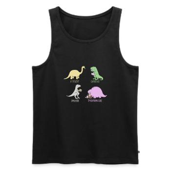 Omnomnivore - Männer Premium Bio Tank Top - Schwarz - Vorne - Michal (187cm)