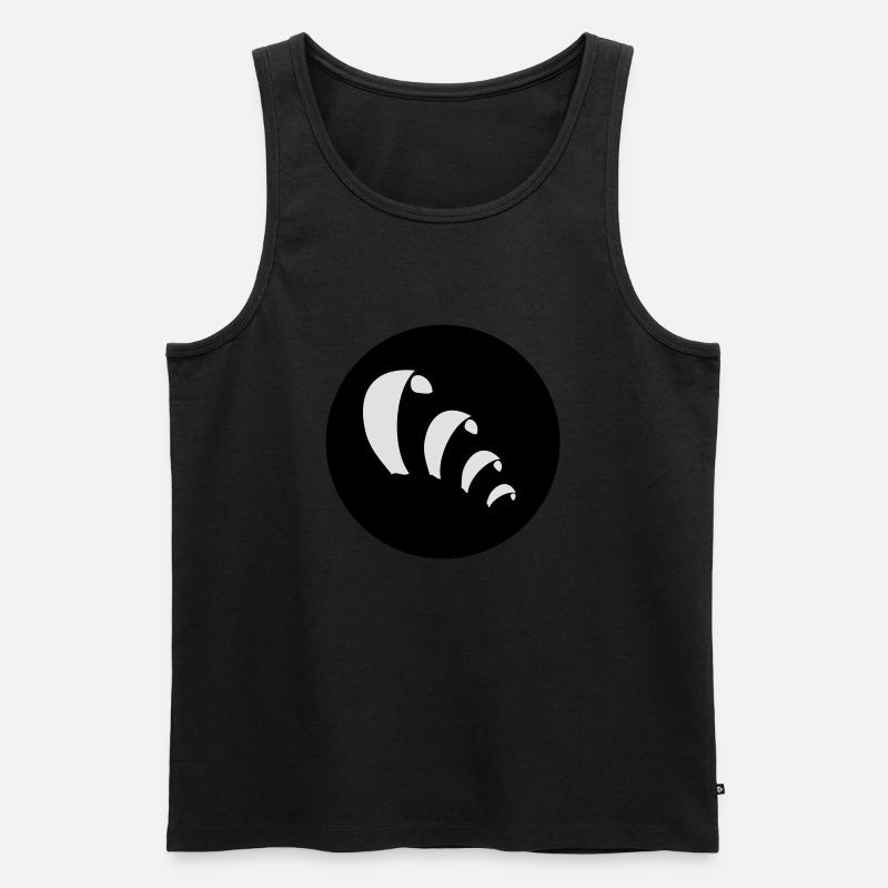 Kites am Himmel - Männer Premium Bio Tank Top - Schwarz