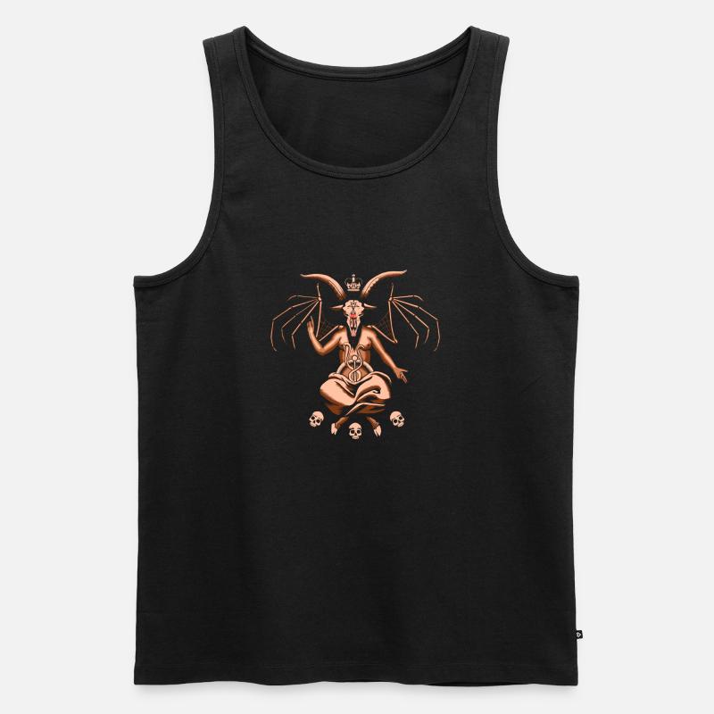 Baphomet - Männer Premium Bio Tank Top - Schwarz