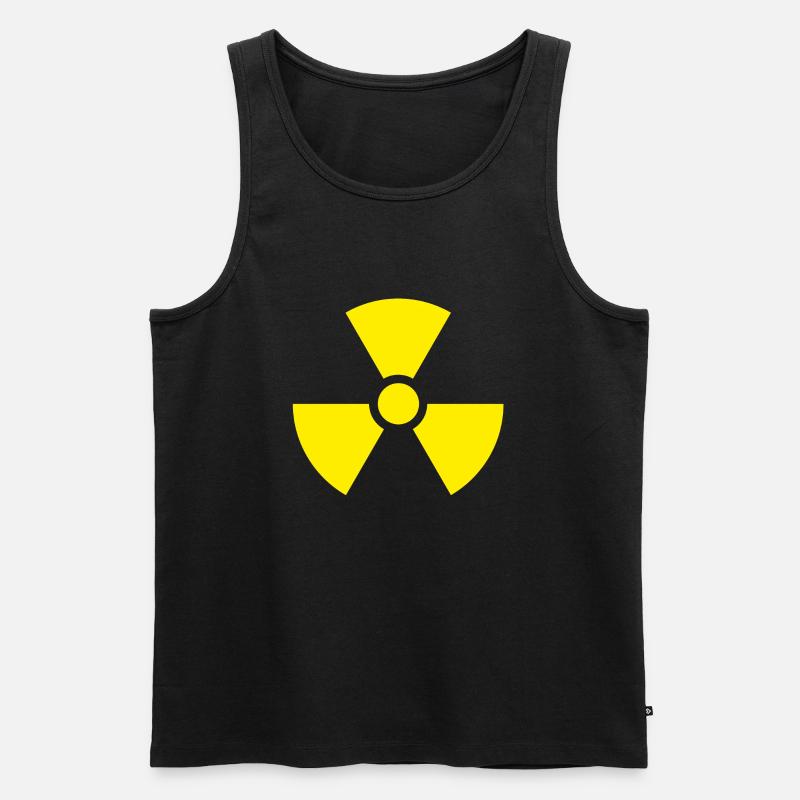 Atom - Männer Premium Bio Tank Top - Schwarz