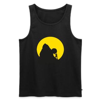 Sisyphus - Men's Premium Organic Tank Top - black - Front - AI Model Male 178 light (178cm)