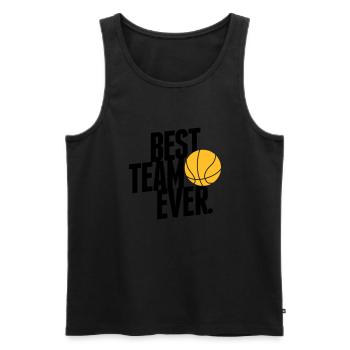 Best Team ever - Basketball - Männer Premium Bio Tank Top - Schwarz - Vorne - AI Model Male 178 light (178cm)