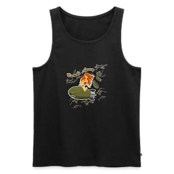 Bomben Reiter - Männer Premium Bio Tank Top - Schwarz - Vorne - AI Model Male 178 light (178cm)