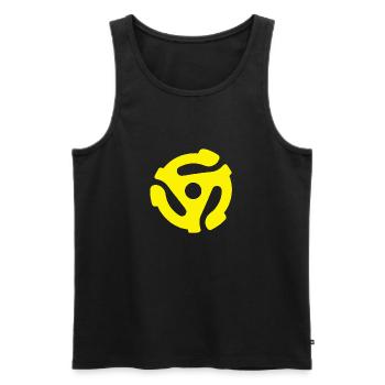 45 RPM spider - Männer Premium Bio Tank Top - Schwarz - Vorne - Michal (187cm)